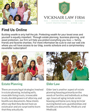 Estate Planning Newsletter - Subscribe Today!